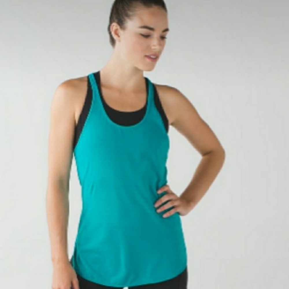 🆕Teal Lululemon What The Sport singlet tank top 4